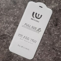 Стекло для защиты экрана телефона Apple iPhone 12 Mini, Weaddu безрамочное