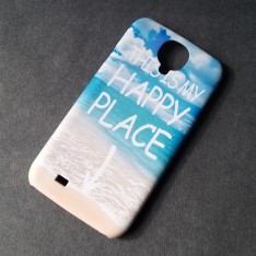 Чехол-накладка для Samsung Galaxy S4 Update пластиковый, пляж