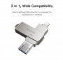 USB / Micro-USB / Lightning Flash накопитель Yesdio FL11 64GB