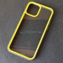 Прозрачный чехол для Apple iPhone 12 / 12 Pro (6.1) X-Level Colorful, желтые грани