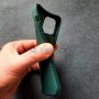 Силиконовый чехол для Apple iPhone 12 / 12 Pro (6.1) X-Level Dynamic, темно-зеленый
