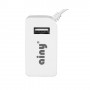 Ainy EA-H013 с кабелем для Apple + USB 2.0A, сетевое зарядное для телефона, цвет белый