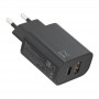 Сетевое зарядное Atomic ENE YZZY U6 20W 2-порта USB (A+C), цвет черный
