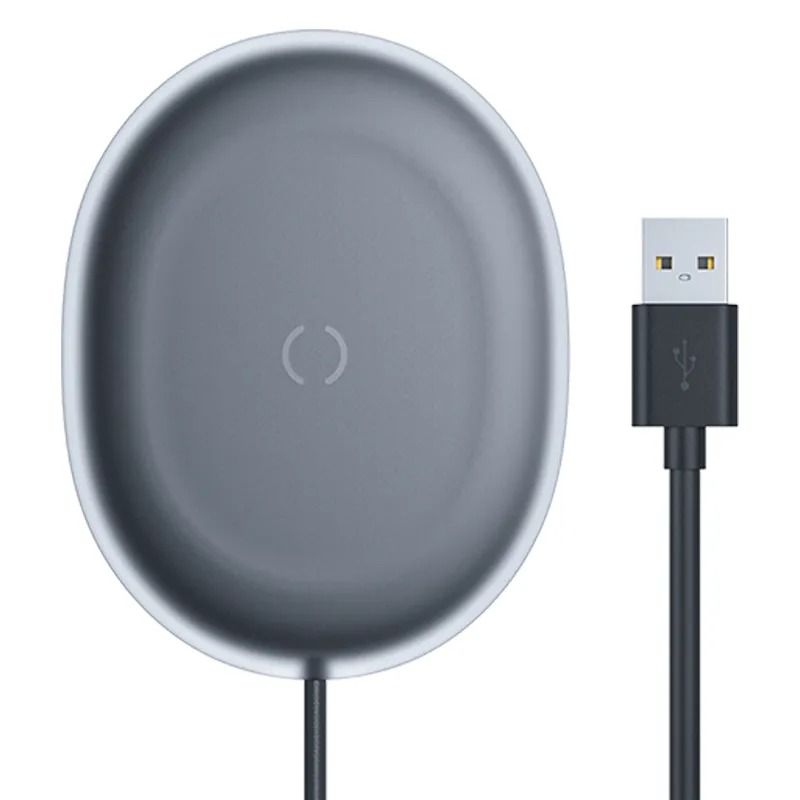 Беспроводное сетевое зарядное Baseus WXGD-01 Jelly wireless charger 15W Black Беспроводное сетевое зарядное Baseus WXGD-01 Jelly wireless charger 15W Black
