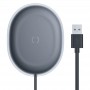 Беспроводное сетевое зарядное Baseus WXGD-01 Jelly wireless charger 15W Black Беспроводное сетевое зарядное Baseus WXGD-01 Jelly wireless charger 15W Black