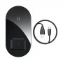 Беспроводное сетевое зарядное Baseus WXJK-01 Simple 2 in 1 Wireless Charger для телефона и наушни Беспроводное сетевое зарядное Baseus WXJK-01 Simple 2 in 1 Wireless Charger для телефона и наушни