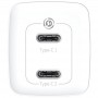 Зарядка на Айфон Baseus GaN2 Lite Quick Charger C+C 65W EU, белый