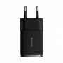 Зарядка телефона на 2 USB, Baseus CCXJ010201, черный