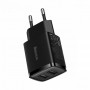 Зарядка телефона на 2 USB, Baseus CCXJ010201, черный