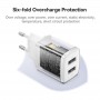 Быстрая зарядка 10.5W на 2 порта USB Baseus Compact Charger 2U CCXJ010202, белый