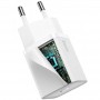 Зарядка 20W (Type-C) Baseus CCSUP-B01 Super Si Quick Charger, белый