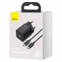 Блок зарядки + кабель Type-C- Type-C Baseus TZCCSUP-L01 Super Si Quick Charger 25W