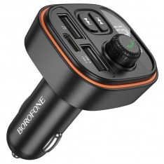 FM модулятор / зарядка в машину Borofone BC59 (Type-C и USB порт)