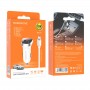 Зарядное в машину Borofone BZ15 с кабелем micro-USB, белый