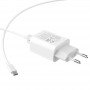 Micro USB зарядное для телефона Hoco C62A (Micro кабель), белый