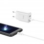Micro USB зарядное для телефона Hoco C62A (Micro кабель), белый