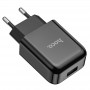 Микро USB зарядка для смартфона  Hoco N2 (Micro кабель), черный