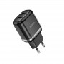 USB зарядка для телефона Hoco N4, черный