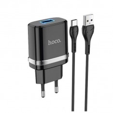 Зарядка с кабелем Hoco N1 (Type-C), черный