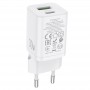 Сетевое зарядное Hoco N13 PD 30W + USB QC3.0, белый