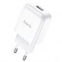 Сетевое зарядное с одним портом USB, Hoco N2, белый