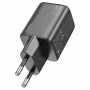 Сетевое зарядное Hoco N41 PD 20W + USB QC3.0, черный