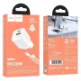 Сетевое зарядное Hoco N65 PD 20W + USB QC3.0,