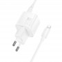 Сетевое зарядное Hoco N66 PD 35W, набор с кабелем Type-C - Lightning белый