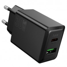 Сетевое зарядное Hoco N71 PD 30W + QC 3.0, черный