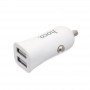 Зарядка в авто с двумя портами Hoco Z12 Elite 2.4A белый