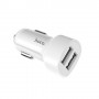 Hoco Z2A two-port car charger 12-24V автомобильное зарядное устройство для телефонов и планшетов 2,4A, цвет белый