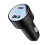 Быстрая зарядка в автомобиль / JoyRoom JR-CCD01 53W Dual-Port (A+C) Digital Display Car Charger