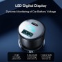 Быстрая зарядка в автомобиль / JoyRoom JR-CCD01 53W Dual-Port (A+C) Digital Display Car Charger