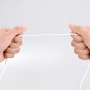 Зарядка для  Айфон  с двумя USB выходами LDNIO A2202 с кабелем lightning, ток 2,1A, белое