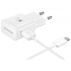 Зарядка для телефона Samsung EP-TA20EWECGRU, кабель Type-C, белый