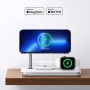 Беспроводная зарядная станция 3 в 1 для iPhone, AirPods, Apple Watch Ugreen CD278 (90326)