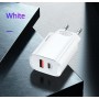 Сетевое зарядное USAMS US-CC121 T35 1 USB 1 Type-C QC 3 .0 PD 3.0, 20W, белый