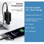 телефон зарядка USAMS US-CC121 T35 1 USB 1 Type-C QC 3 .0 PD 3.0, 20W, черный