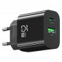 Сетевое зарядное USAMS 25W Dual-Port Fast Charger A+C черное арт.CC315TC01