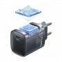 Сетевое зарядное USAMS 45W GaN Fast Charger графит арт.CC323TC01